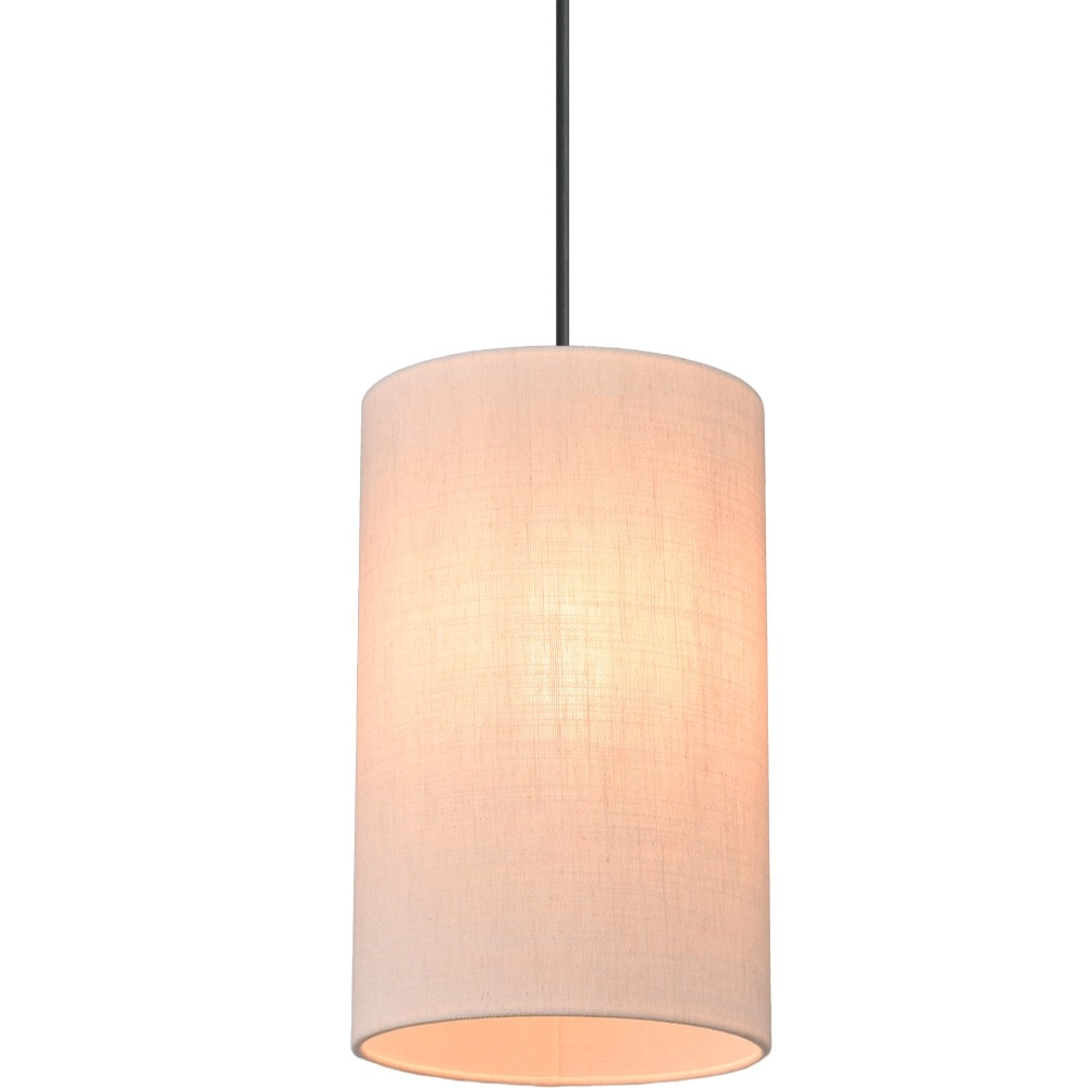 Hanglamp Lisbourg cacao met off white kap Masterlight