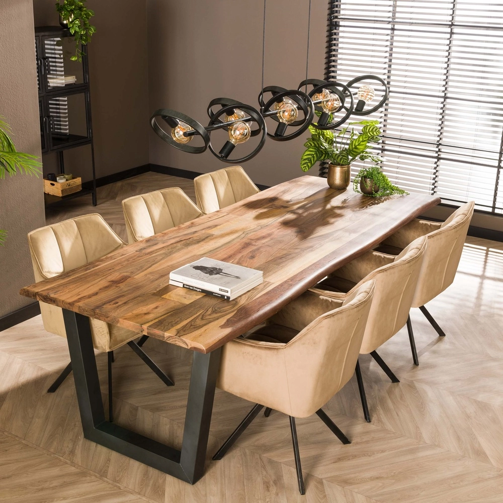 8 ringen hanglamp eettafel Hover charcoal - Ø 26cm Lyora 8716803513389
