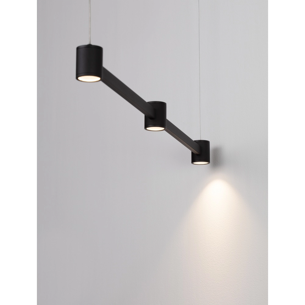 Design hanglamp Puize 3-lichts zwart Lyora 5212017448576