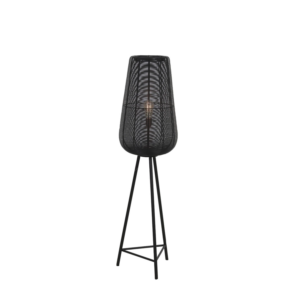 Tripod vloerlamp Adeta zwart Light & Living 8717807601287