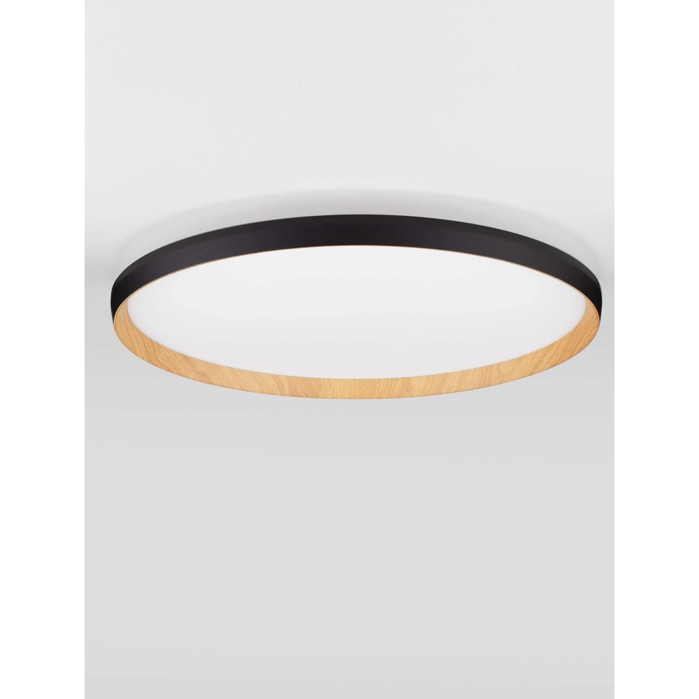 Plafonniere Vomos zwart Ø 60cm Lyora 5212017448781