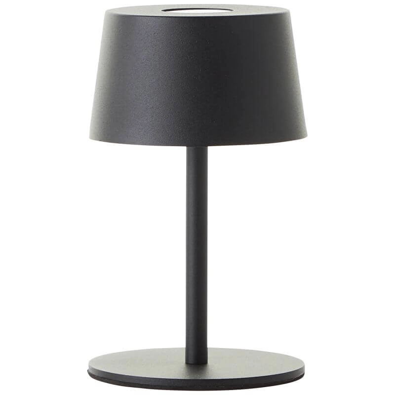 Oplaadbare tafellamp Jona zwart Brilliant 4004353449086