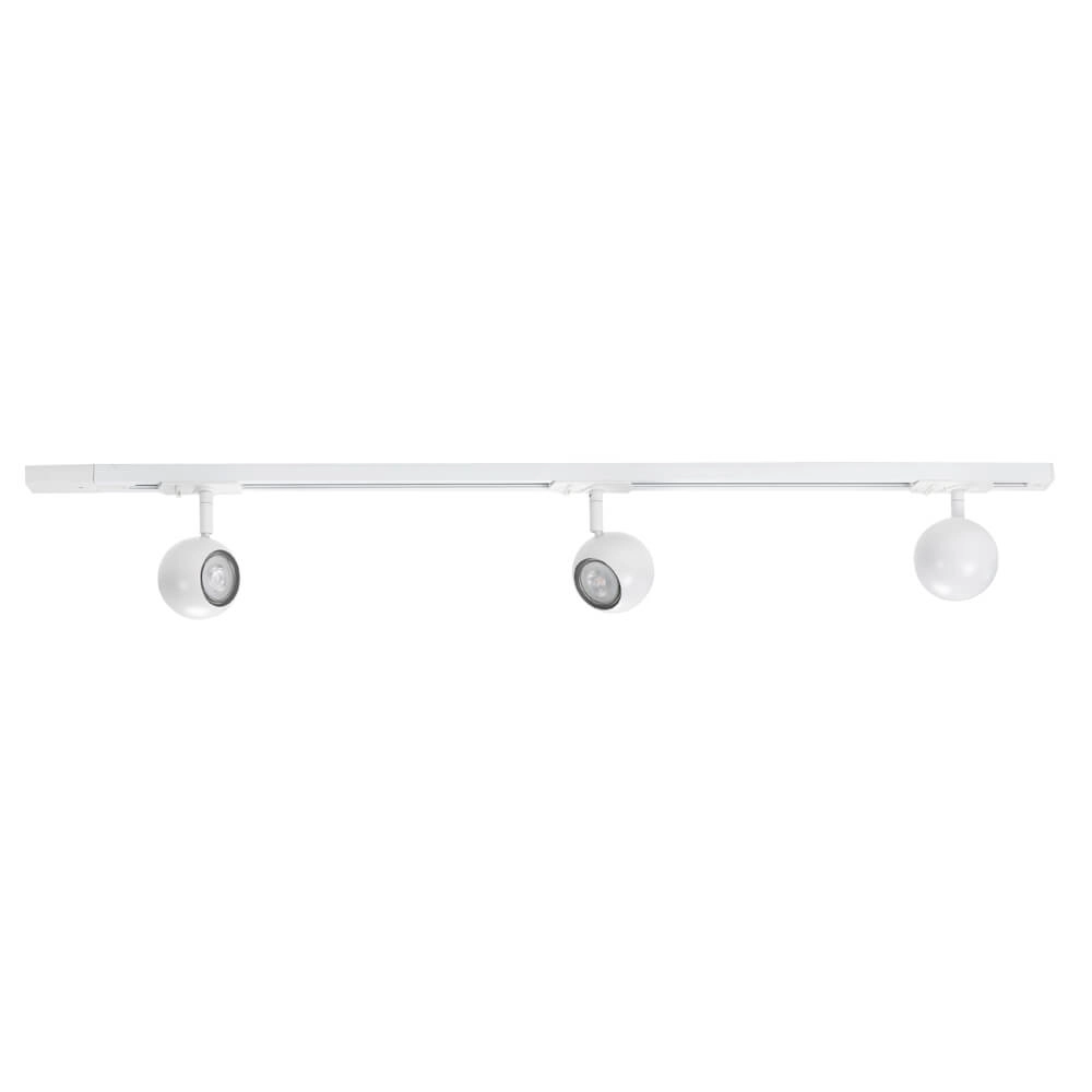 1-fase railset 100cm Bolo wit met 3 spots 1-fase railset 100cm Bolo wit met 3 spots