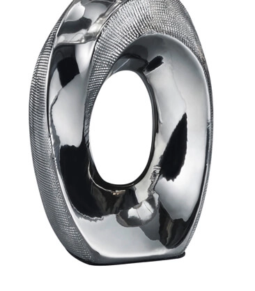 Design tafellamp Taba grijs met witte lampenkap Trio 4017807377491