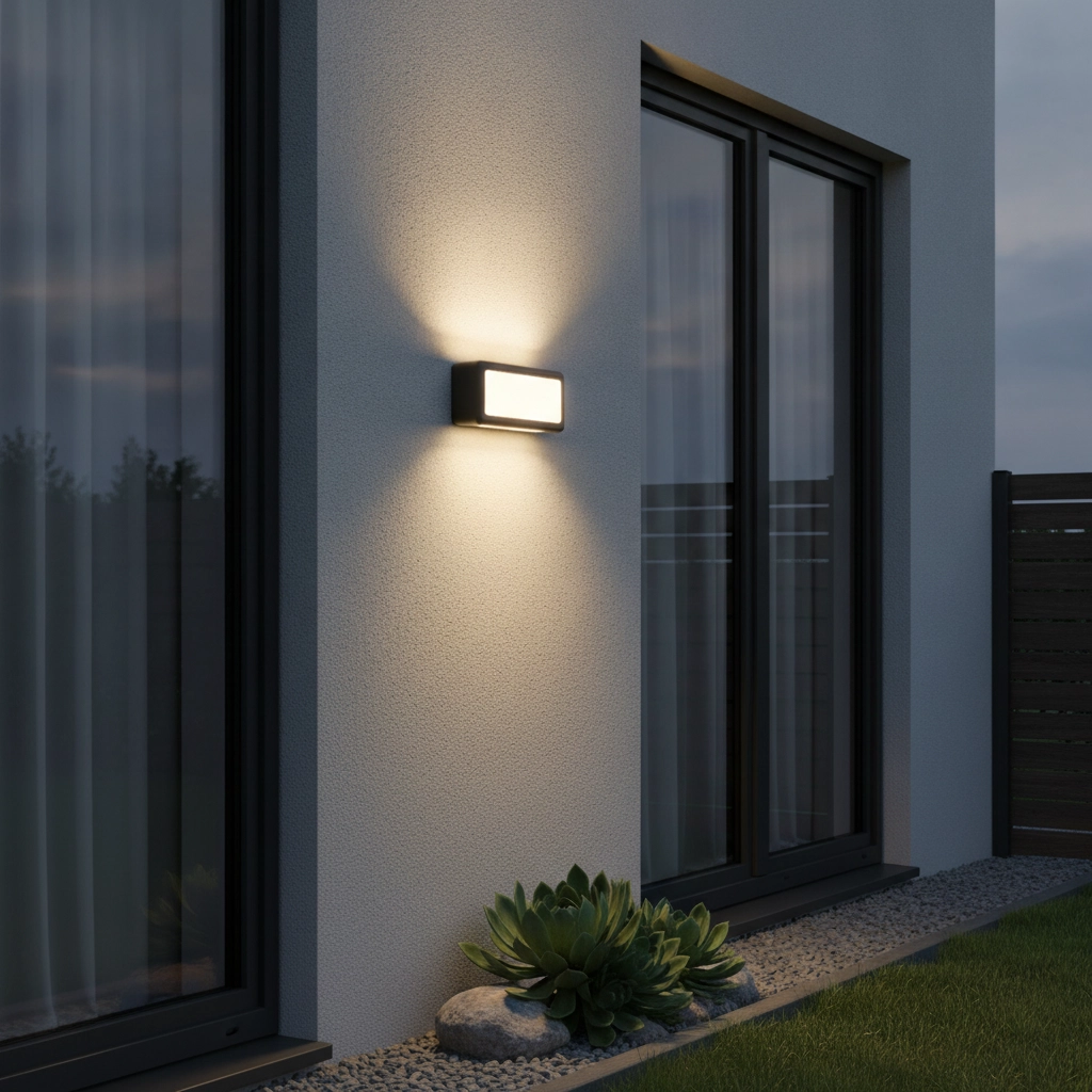 Grijze wandlamp Pulsar design