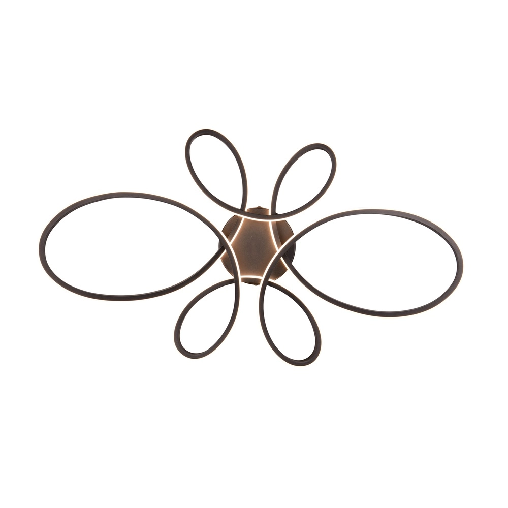 Design plafondlamp Fly zwart Trio 4017807600865