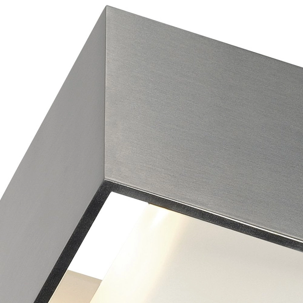 Wandlamp Logs Up - Down vierkant metaalgrijs SLV 4024163189323