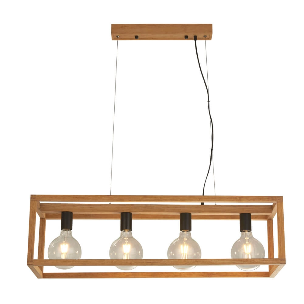 Hanglamp Eetkamer Square Hout
