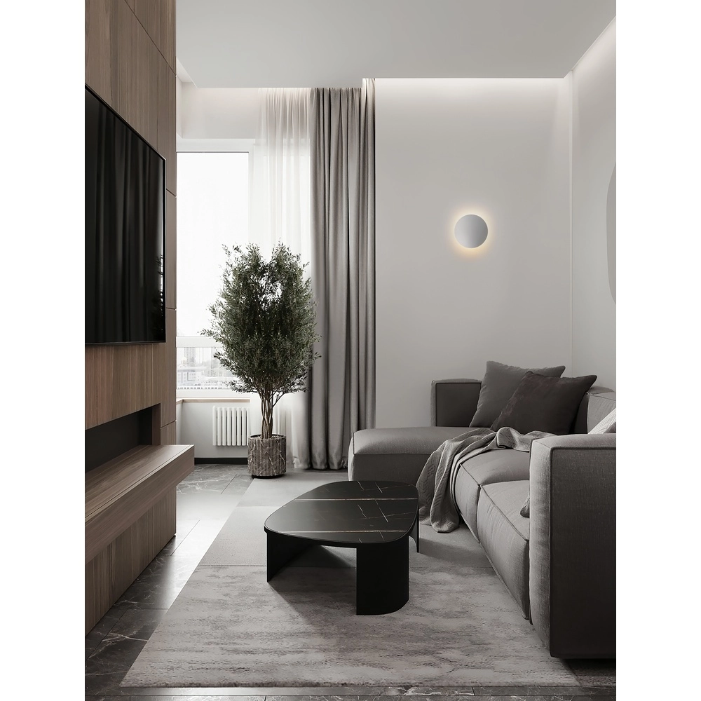 Design wandlamp Alida chroom Ø 30cm Lyora 5212017470935