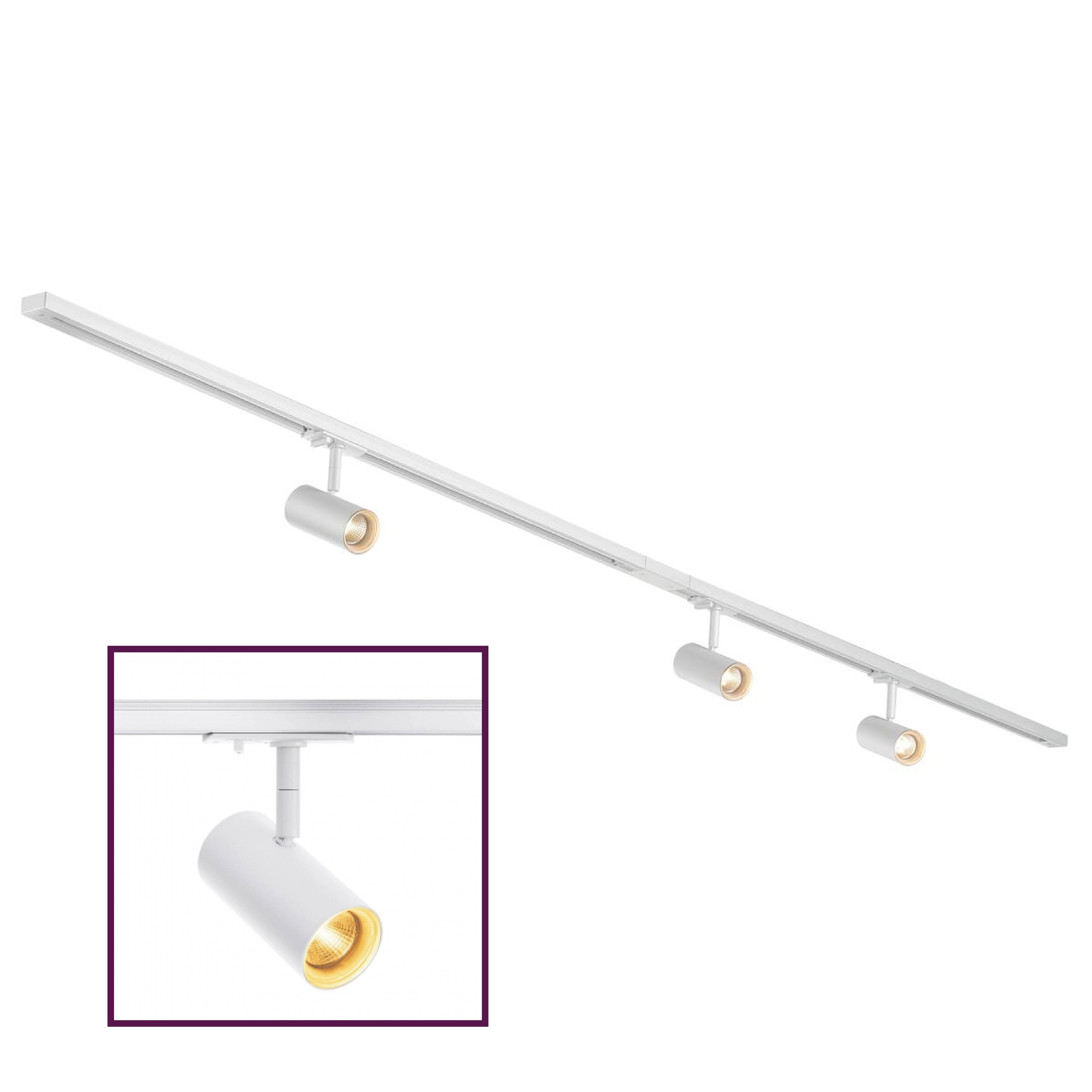 Railverlichting set Noblo 1-fase - wit - 2700K SLV 4024163288033