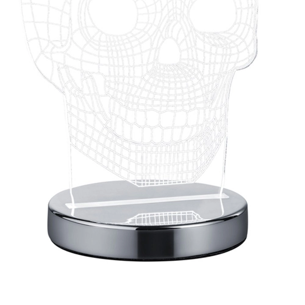 Tafellamp plexi Skull schedel Trio 4017807358841