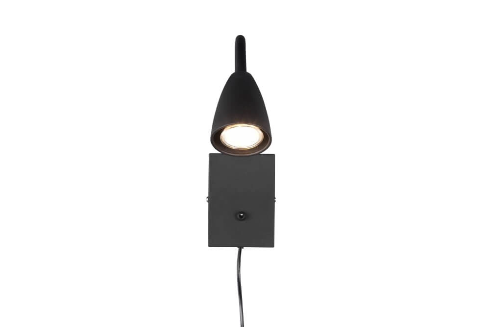 Flexibele leeslamp Wanda Zwart Trio 4017807524079