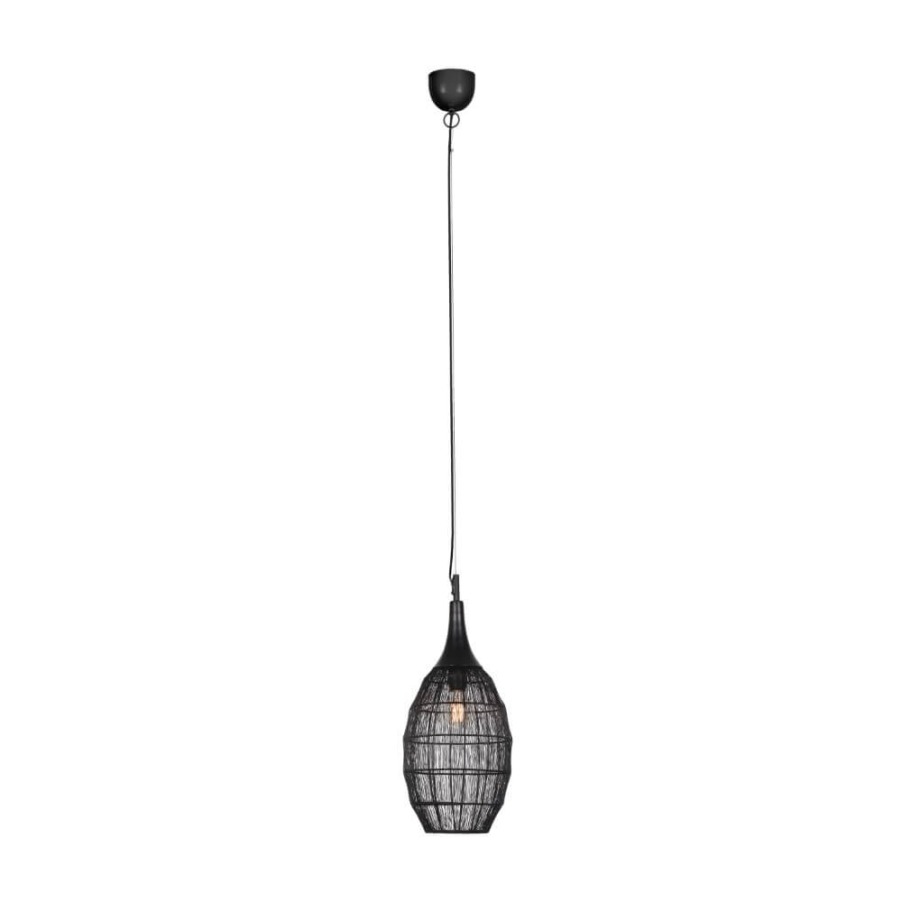 Ovale hanglamp Soraya Ø 26cm - zwart Trio 4017807617436