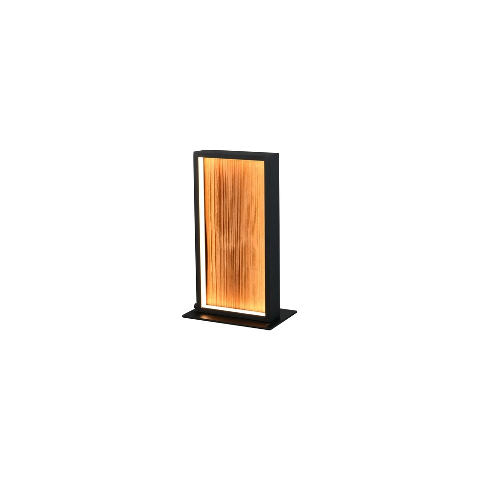 Design tafellamp Kalea zwart met hout Trio 4017807661484