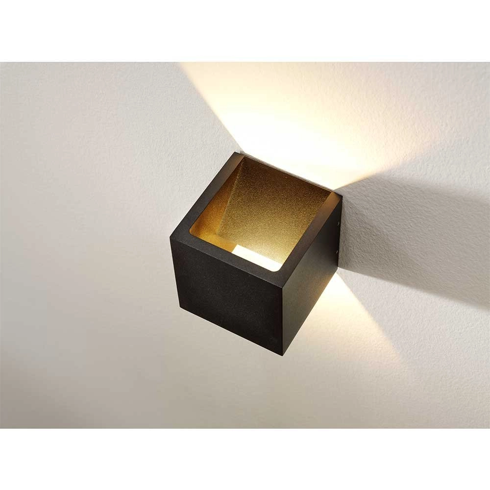 Buitenlamp up down Cube 10cm - zwart Artdelight 8719831733422