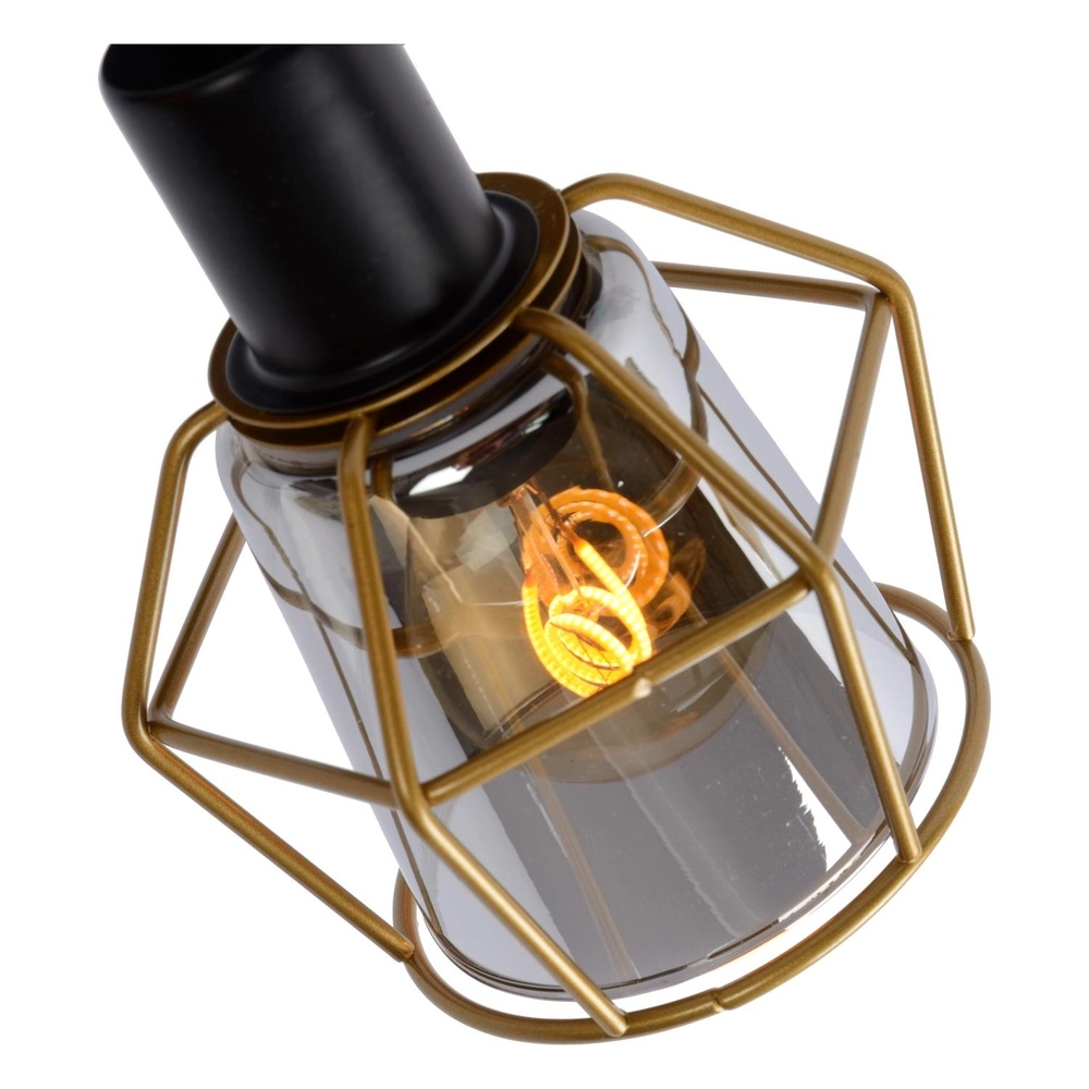 Plafondlamp Nila 2-lichts zwart Lucide 5411212770981