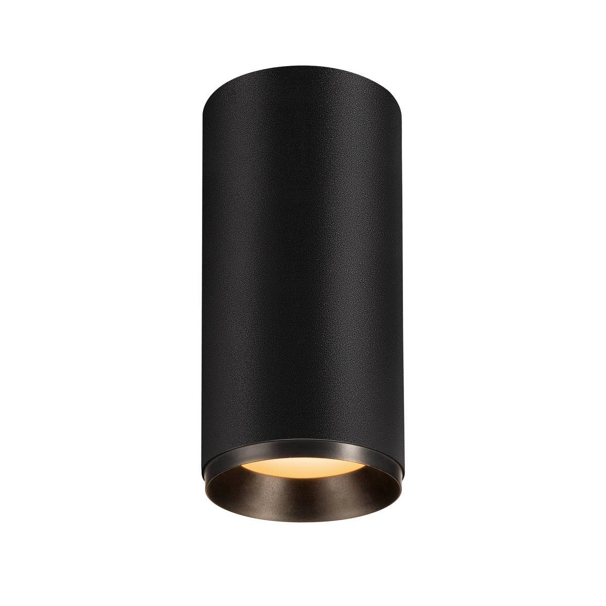 Led opbouwspot Numinos Down 28w - 2700K - 10cm zwart