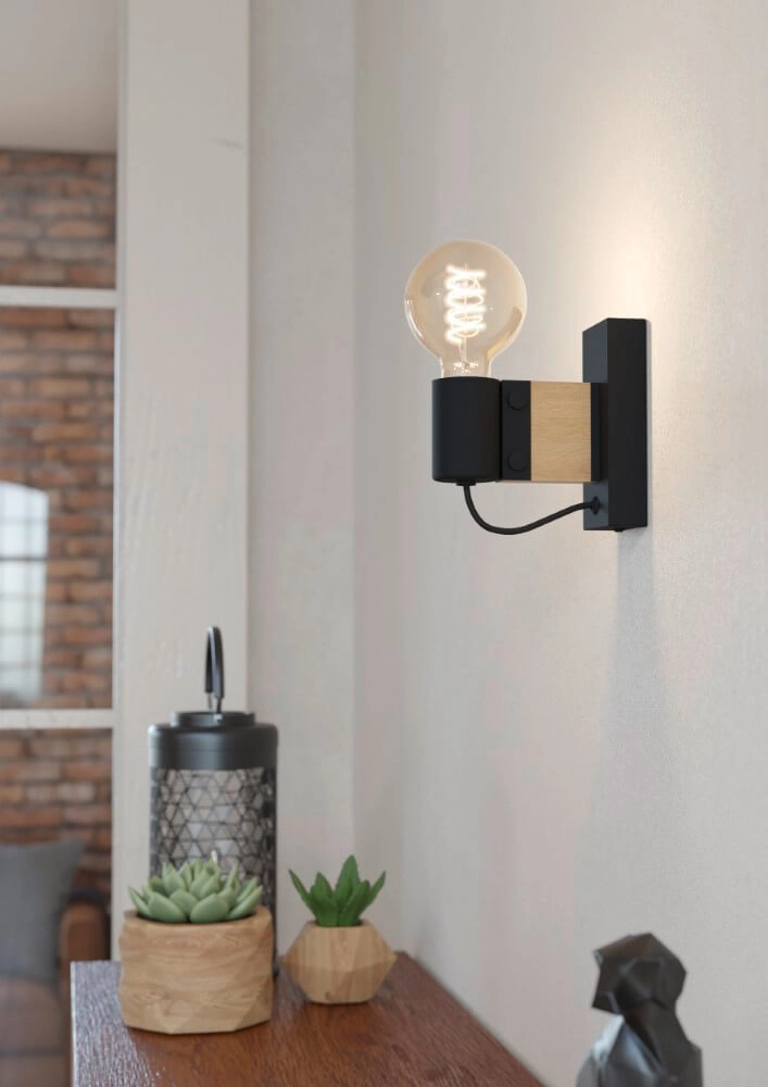 Houten wandlamp Bailrigg Eglo 9002759439033