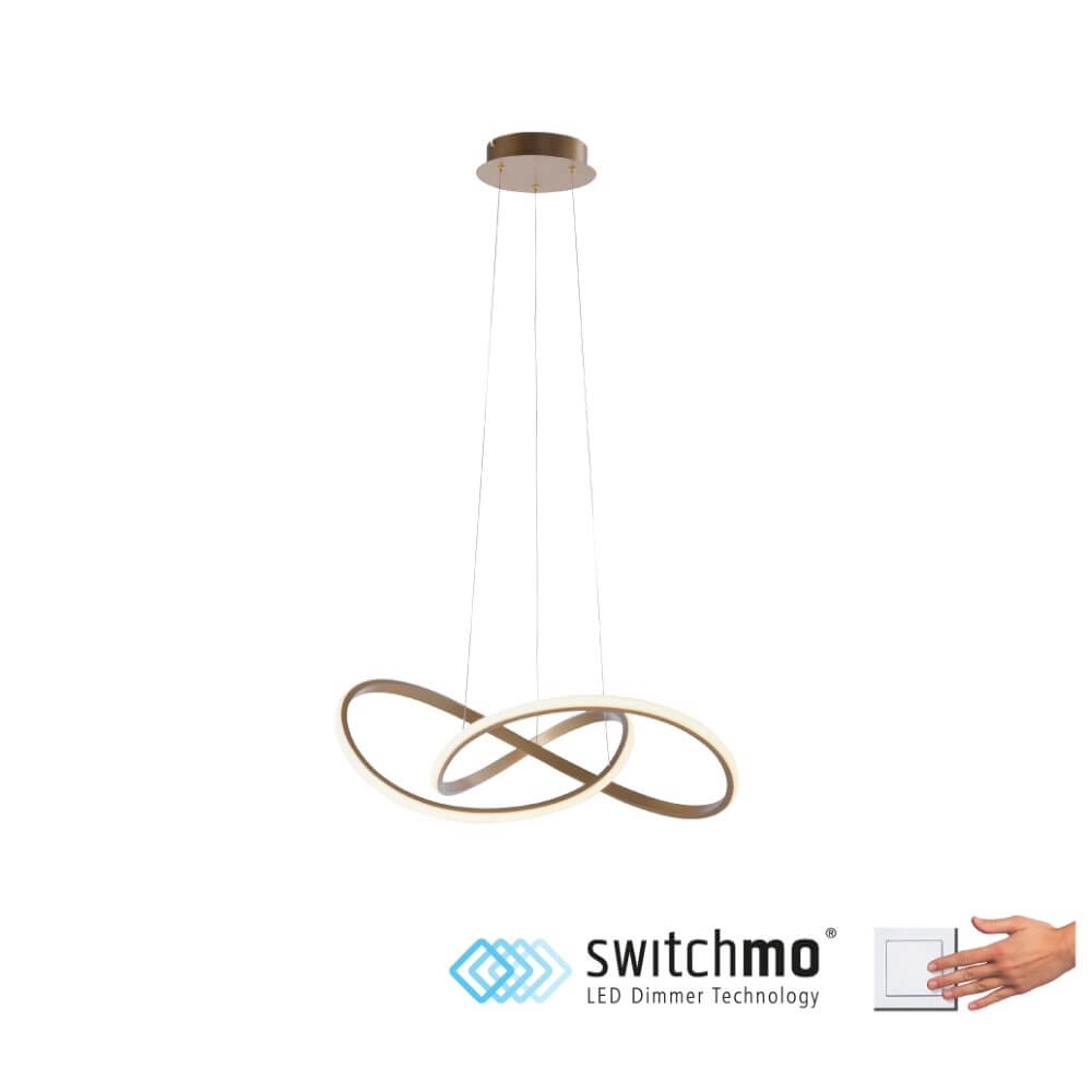 Hanglamp Maria messing Just Light 4043689985578