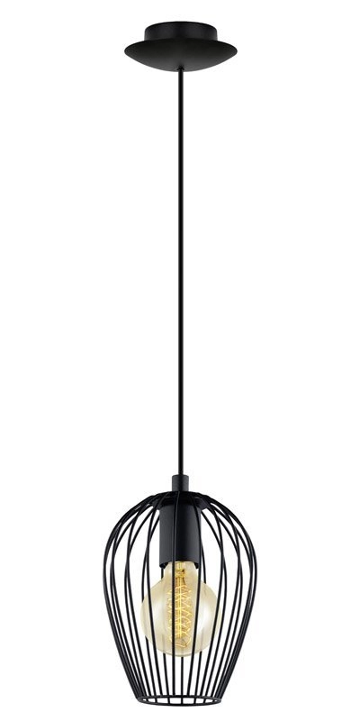 Vintage hanglamp Newtown 16cm zwart Eglo 9002759494773