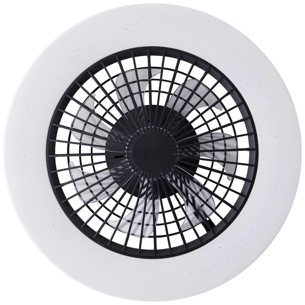 Plafondventilator Siano met lamp - zwart Brilliant 4004353453434