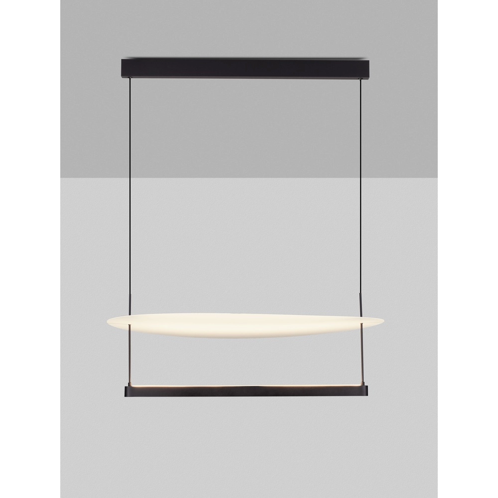 Design hanglamp Diona Ø 80cm zwart met wit Design hanglamp Diona Ø 80cm zwart met wit