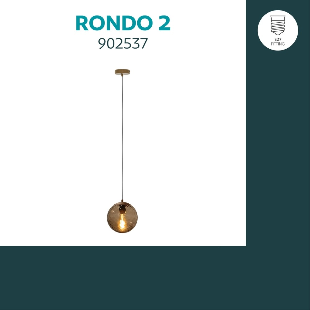 Hanglamp Rondo 2 donker brons Eglo 9008606390212