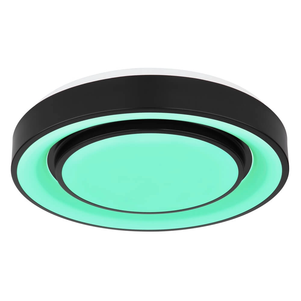 Plafonniere Sully zwart Ø 38cm Globo 9007371421954