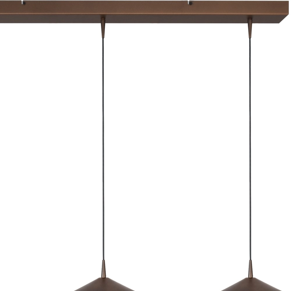 3-lichts hanglamp Ceppo cacao bruin Ø 18cm Masterlight 8718121349138