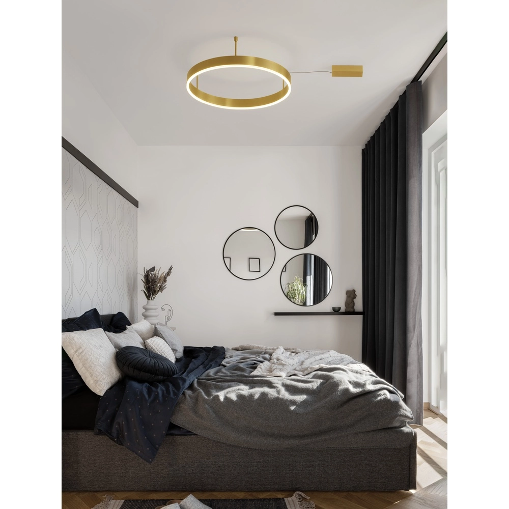 Ceiling lamp Motif gold Ø 60cm Lyora 5212017442956