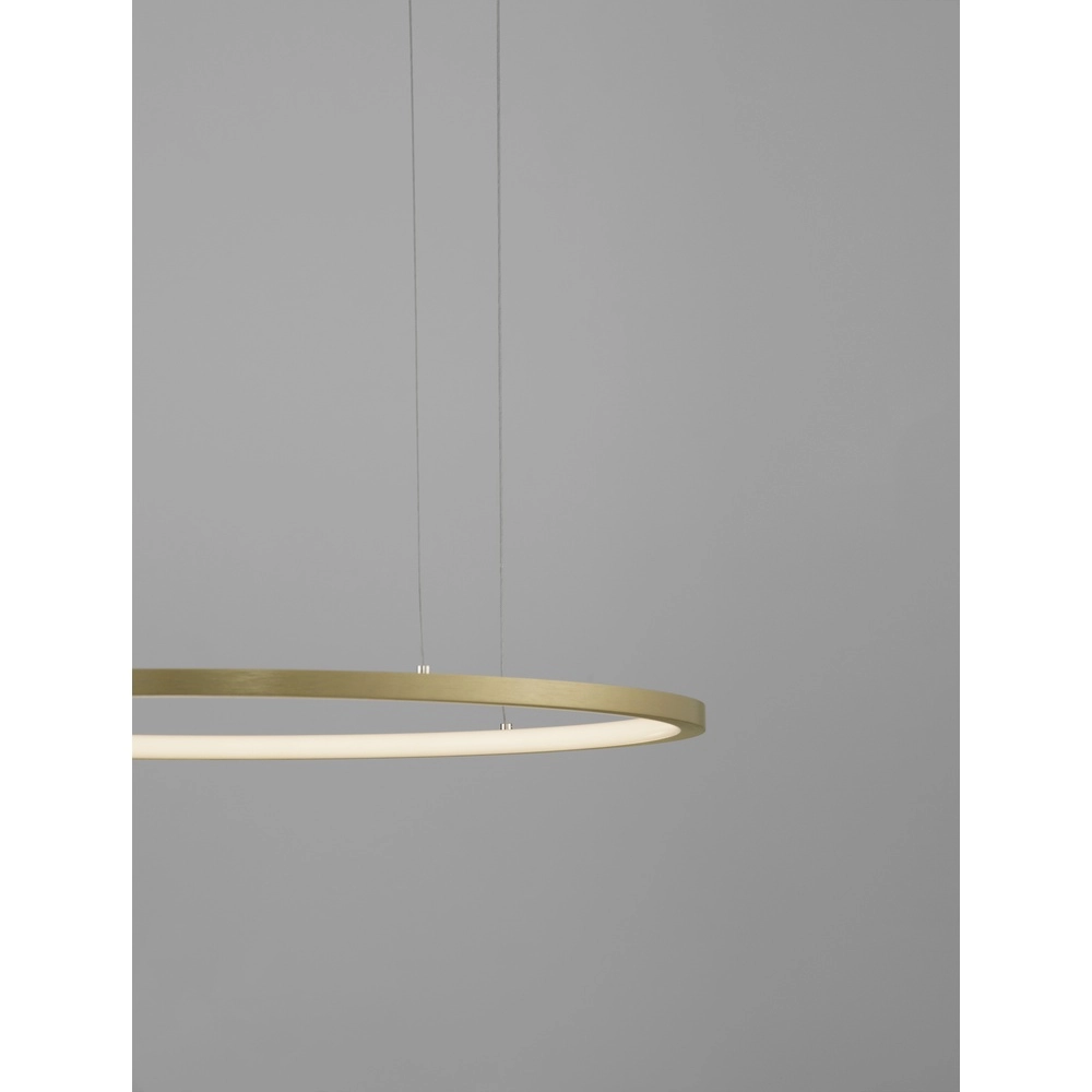 Round pendant lamp Tarquin gold Ø 60cm Lyora 5212017438270