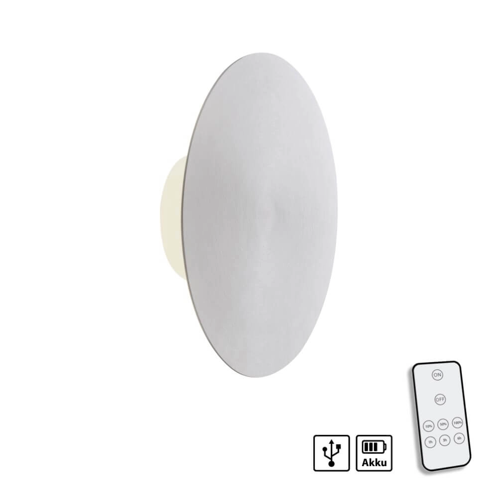 Design wandlamp Akku Puntua Ø 25cm aluminium Paul Neuhaus 4012248372531