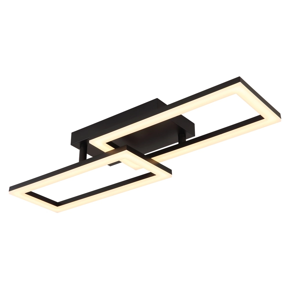 Zwarte design plafondlamp Sapena 61,4 x 19,5cm