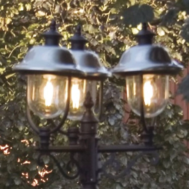 Staande buitenlamp Parma 218cm rvs met zwart KonstSmide 7318307243000