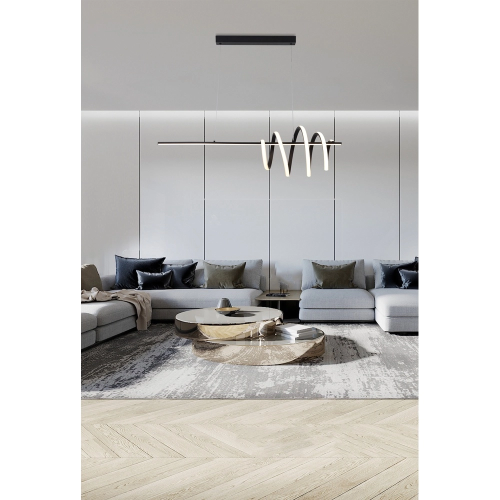 Hanglamp Sword zwart Searchlight 5053423302232