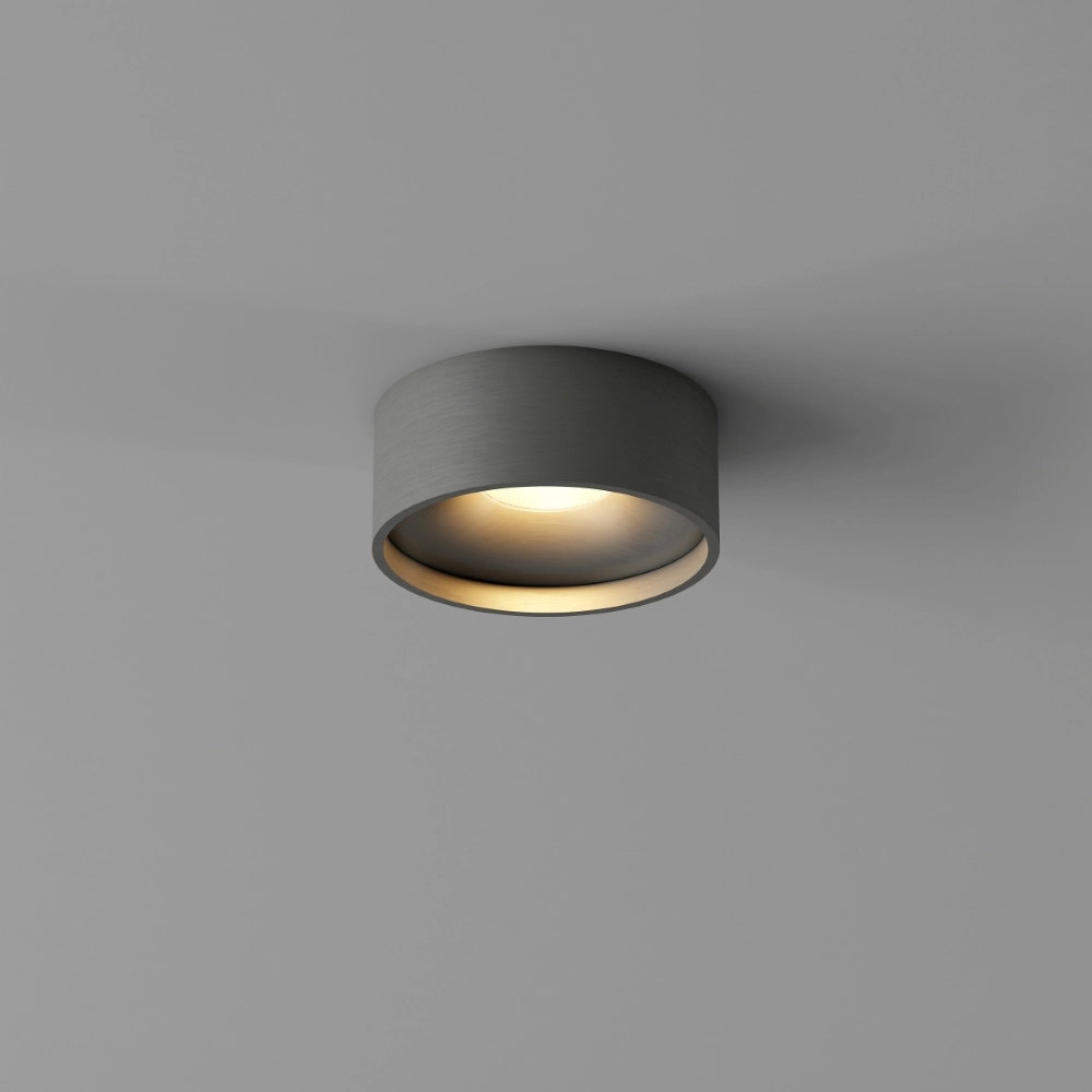 Badkamer plafondlamp Oran Ø 12cm - Gun metal Artdelight 8720701103894