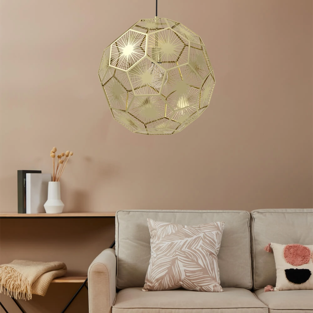 Gouden design hanglamp Skoura Ø 50cm Stars of Light 9002759397562