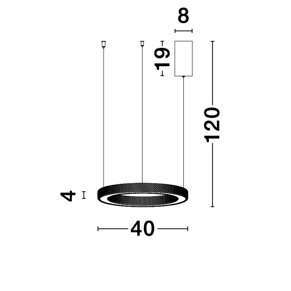 Hanglamp Fiore goud Ø 40cm Lyora 5212017424129