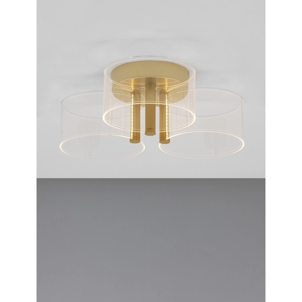 Design plafondlamp Gatlin goud Ø 44cm Design plafondlamp Gatlin goud Ø 44cm