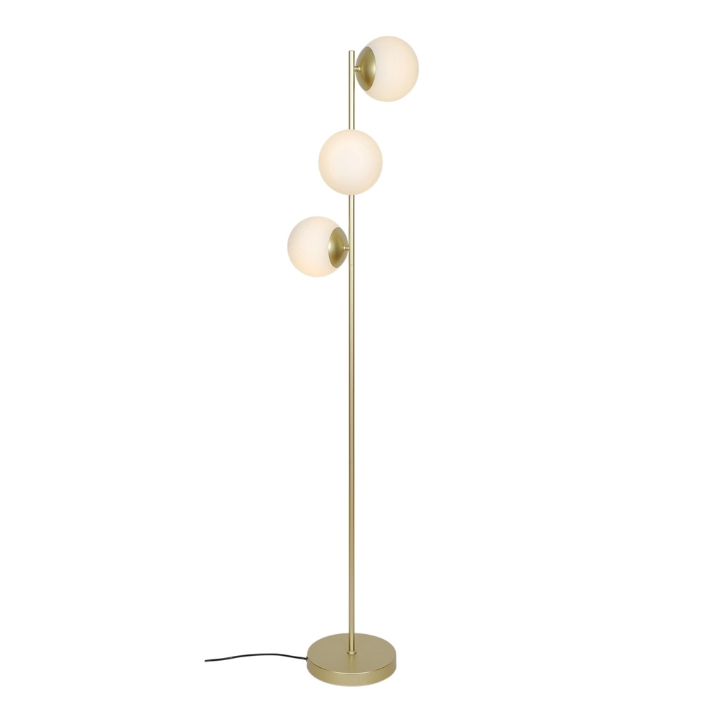 Scandinavische vloerlamp Lilly  goud met wit