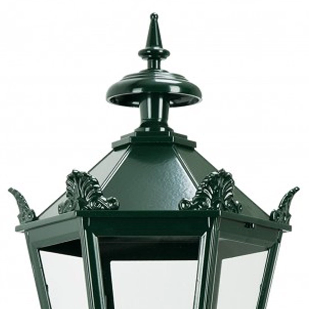Nostalgische lantaarn lamp Bergum K7A met kronen - zwart KS Verlichting 8714732150842