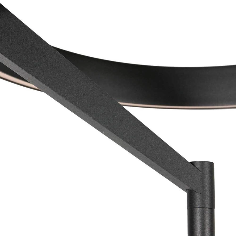 Moderne vloerlamp Mykty zwart Ø 40cm Steinhauer 8712746178173