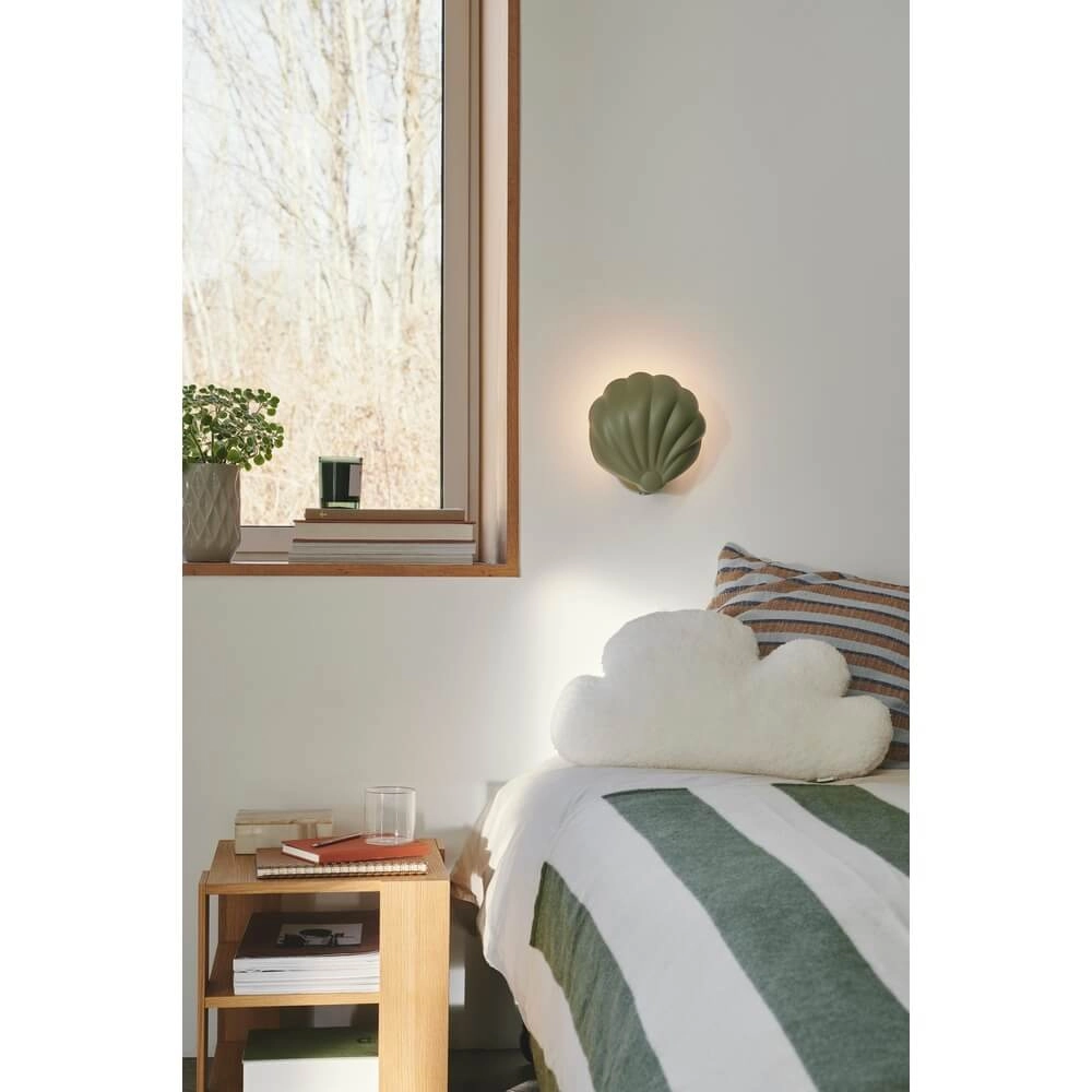 Wandlamp Konchi schelp groen Nordlux 5704924015977