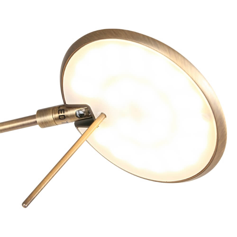 Messing leeslamp Zodiac LED 170cm Steinhauer 8712746127294