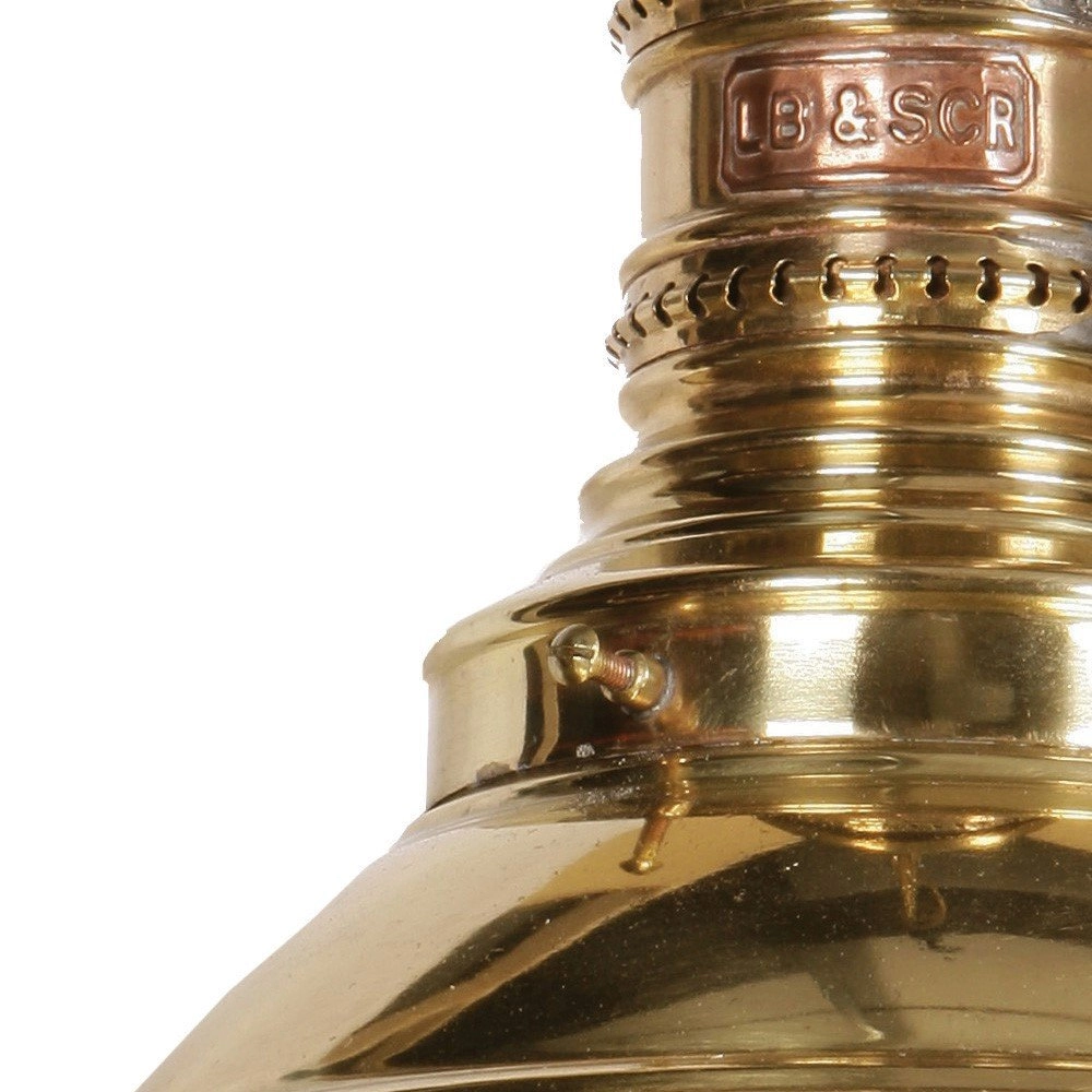 Antieke hanglamp Victoria Station antiek koper (ANT) Limehouse