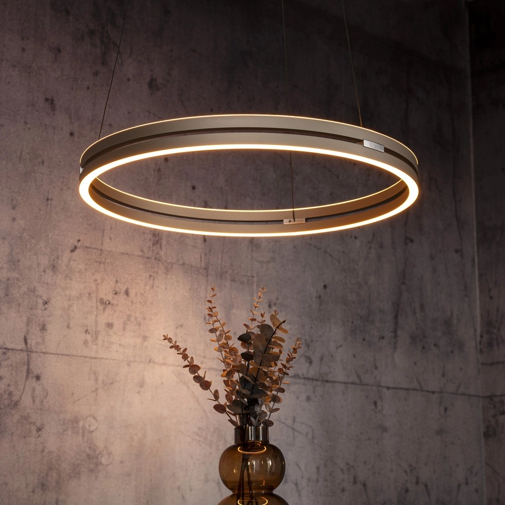 Kantoor hanglamp Pure E-Loop bronce - Ø 70cm Paul Neuhaus 4012248398364