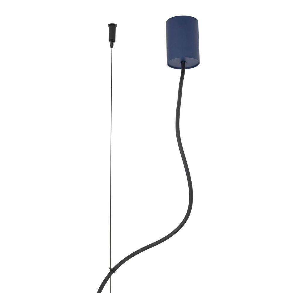 Design hanglamp Fourty 7-lichts marine blauw Lyora 5903139122931