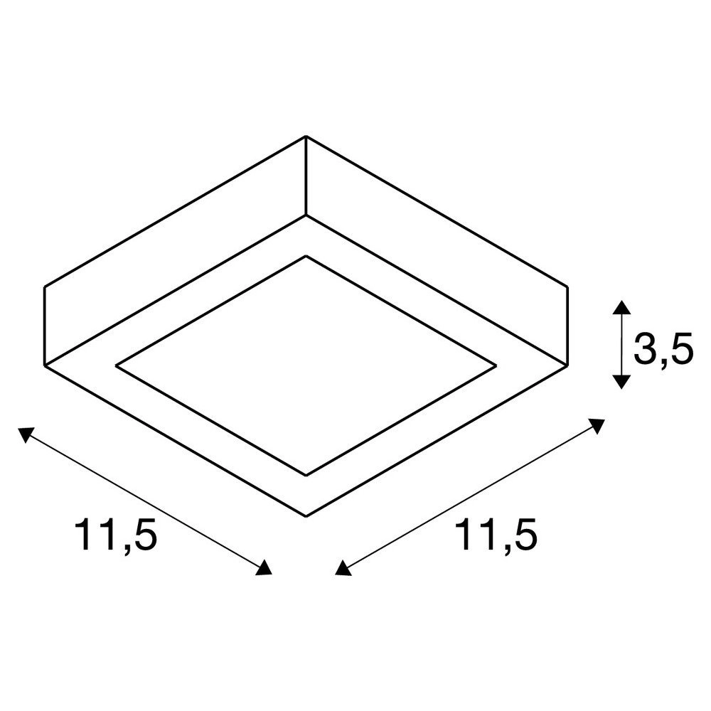 Led opbouwspot Senser 12 SLV 4024163232074