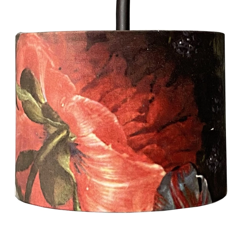 Zwarte wandlamp Venus met Flower lampenkap Masterlight 8718121251257