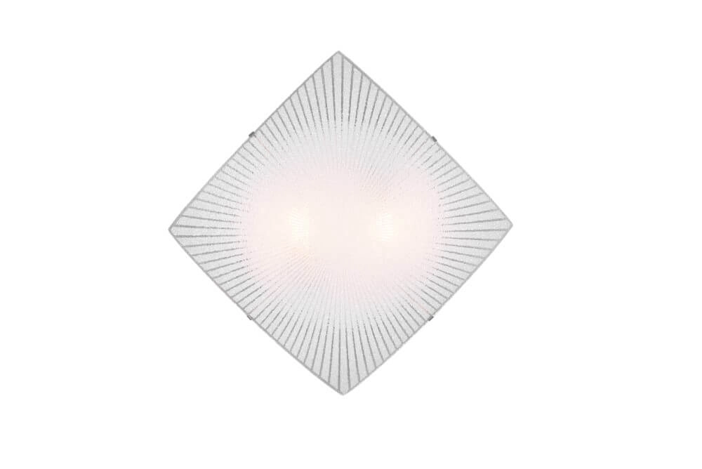 Glazen plafondlamp Elisa 40x40 cm Trio 4017807522051